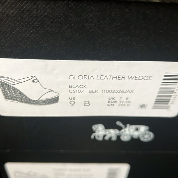 COACH Gloria C Slide Espadrille Wedge Sandals - Picture 4 of 12